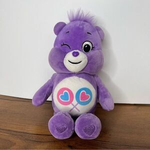 CARE BEAR 9" Share Bear Plush Lollipops Purple very cute  Stuffed Animal